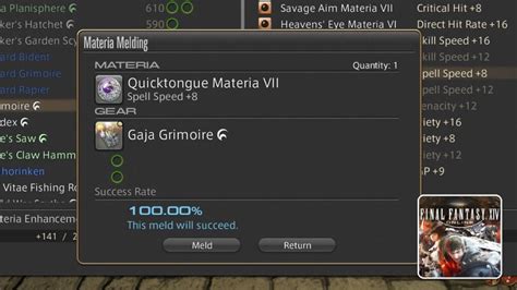 ffxiv materia melding.